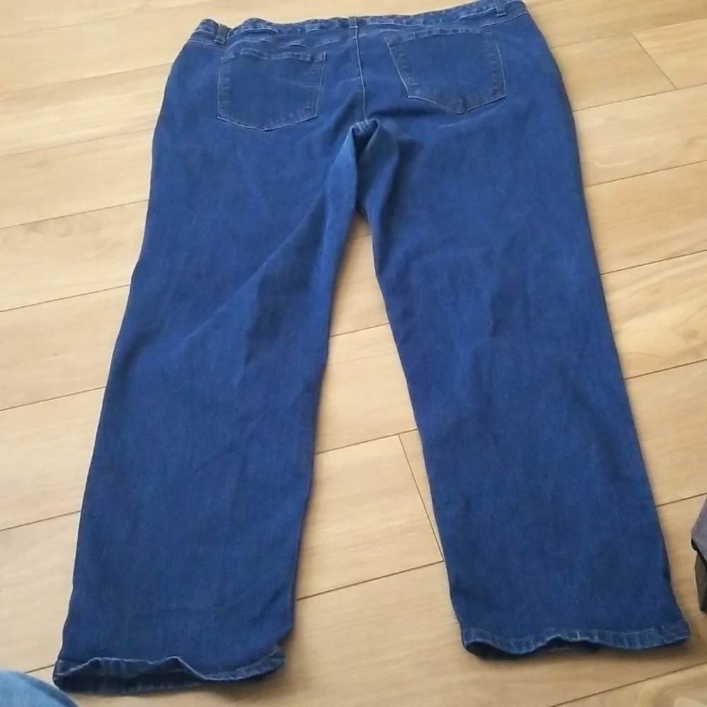 Terra & Sky Straight Leg Stretch Jeans 20W